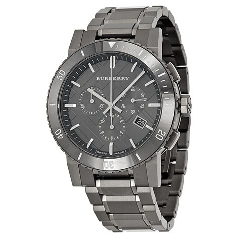 burberry watch for sale|burberry mens gunmetal watch.